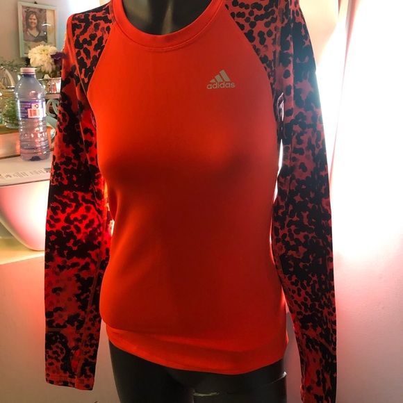 ORANGE ADDIDAS top - Picture 1 of 5